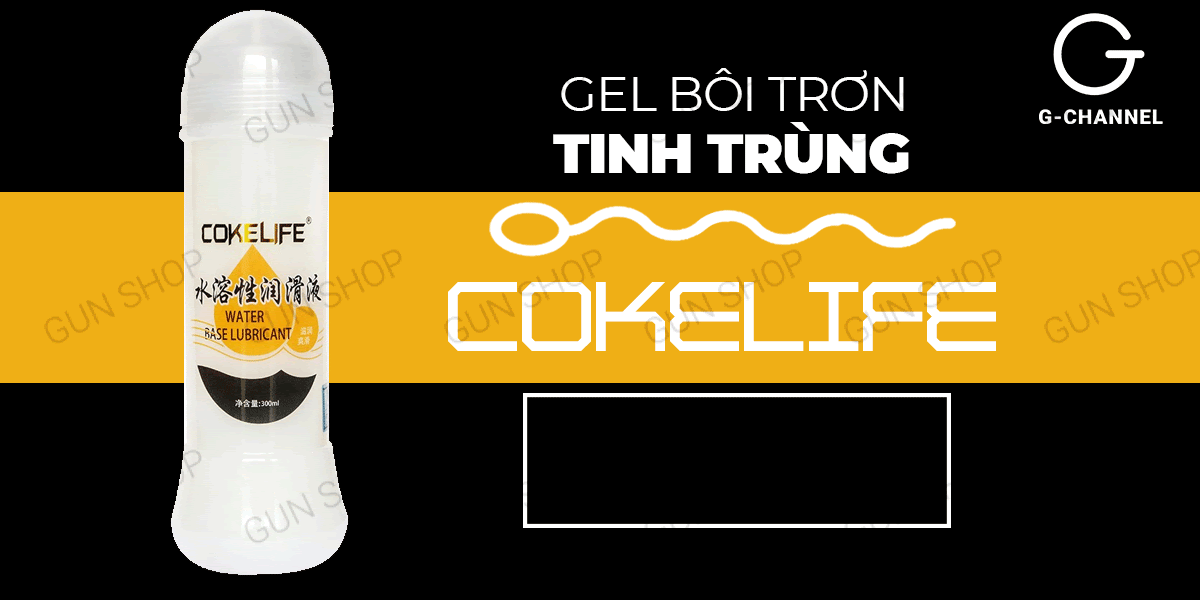 Phân phối Gel bôi trơn tinh trùng - Cokelife - Chai 300ml giá tốt Phân phối Gel bôi trơn tinh trùng - Cokelife - Chai 300ml giá tốt