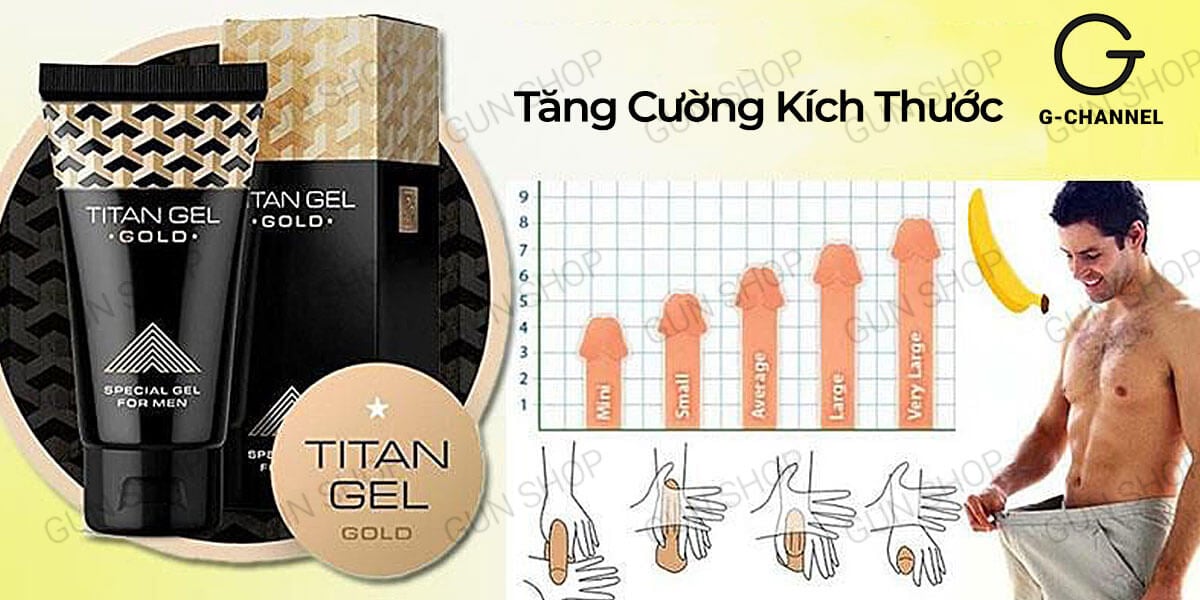 Cửa hàng bán Gel bôi trơn tăng kích thước cao cấp - Titan Gold - Chai 50ml nhập khẩu Cửa hàng bán Gel bôi trơn tăng kích thước cao cấp - Titan Gold - Chai 50ml nhập khẩu