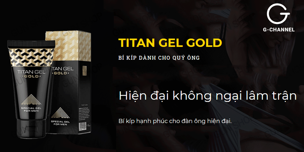 Cửa hàng bán Gel bôi trơn tăng kích thước cao cấp - Titan Gold - Chai 50ml nhập khẩu Cửa hàng bán Gel bôi trơn tăng kích thước cao cấp - Titan Gold - Chai 50ml nhập khẩu