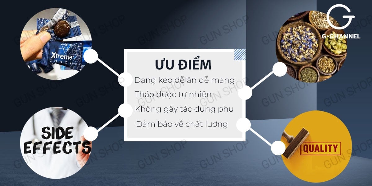 Sỉ Kẹo nhân sâm Xtreme - Tăng cường sinh lý - 1 viên có tốt không? Sỉ Kẹo nhân sâm Xtreme - Tăng cường sinh lý - 1 viên có tốt không?