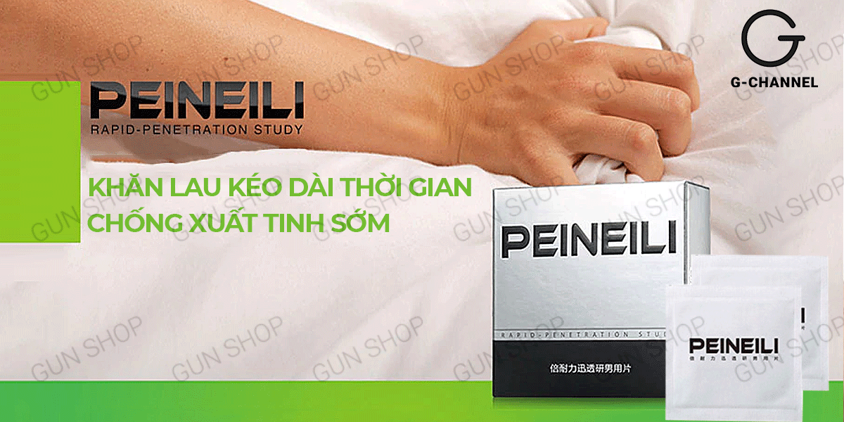 Thông tin Khăn lau chống xuất tinh sớm Peineili - Kéo dài thời gian - Hộp 12 cái hàng xách tay Thông tin Khăn lau chống xuất tinh sớm Peineili - Kéo dài thời gian - Hộp 12 cái hàng xách tay