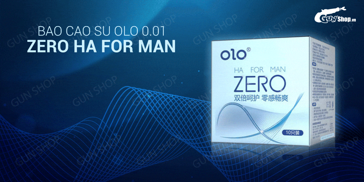 Bán Bao cao su OLO 0.01 Zero Ha For Man - Siêu mỏng nhiều gel bôi trơn - Hộp 10 cái mới nhất Bán Bao cao su OLO 0.01 Zero Ha For Man - Siêu mỏng nhiều gel bôi trơn - Hộp 10 cái mới nhất