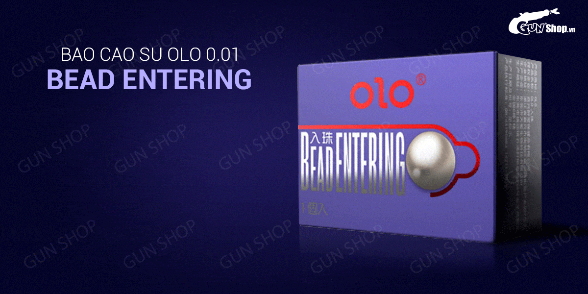  Đại lý Bao cao su OLO 0.01 Bead Entering - Siêu mỏng bi tăng thêm 3cm - Hộp 10 cái chính hãng