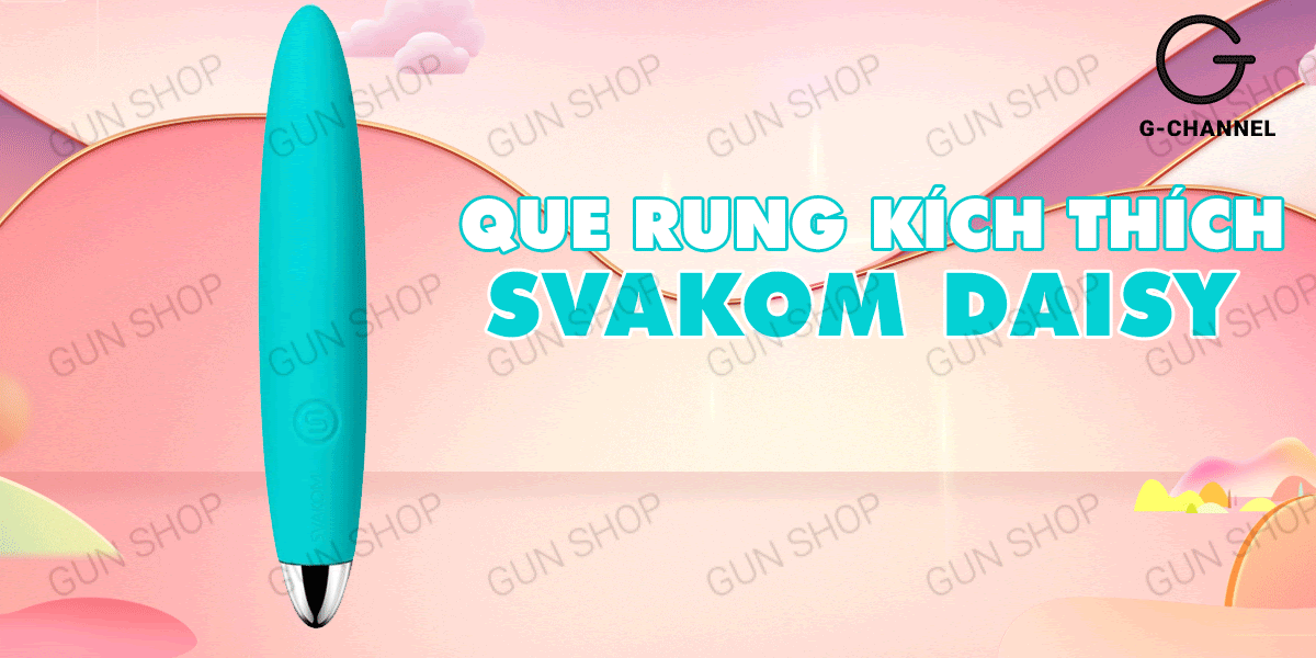 Cung cấp Que rung nhỏ gọn sạc điện rung mạnh - Svakom Daisy cao cấp Cung cấp Que rung nhỏ gọn sạc điện rung mạnh - Svakom Daisy cao cấp