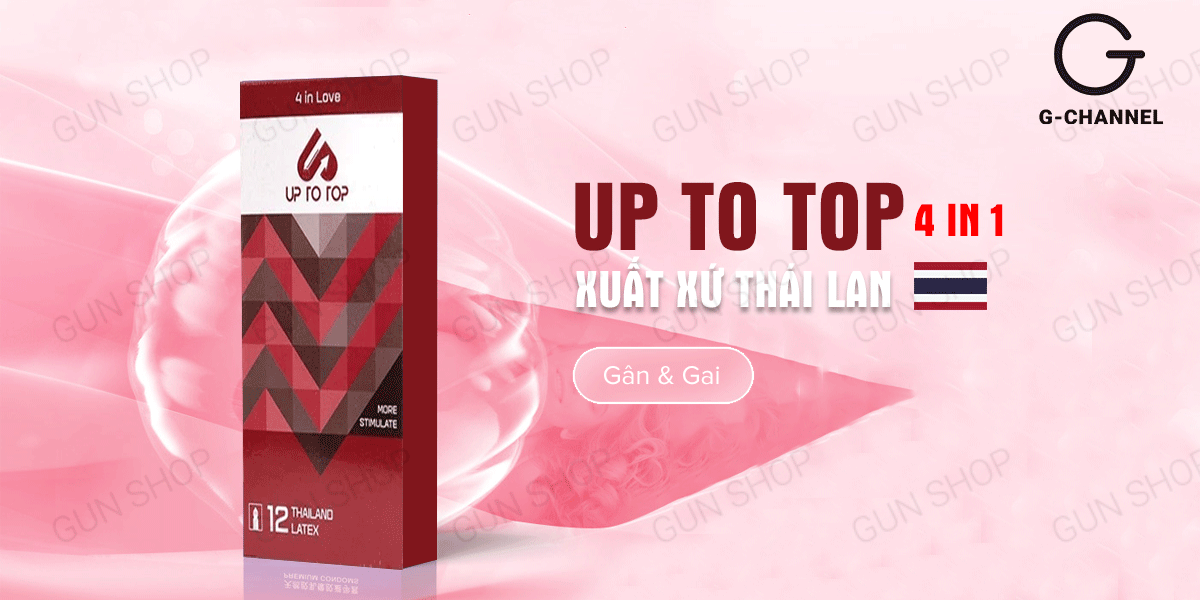 Phân phối Bao cao su Up To Top 4 In Love - Kéo dài thời gian - Hộp 12 cái cao cấp Phân phối Bao cao su Up To Top 4 In Love - Kéo dài thời gian - Hộp 12 cái cao cấp