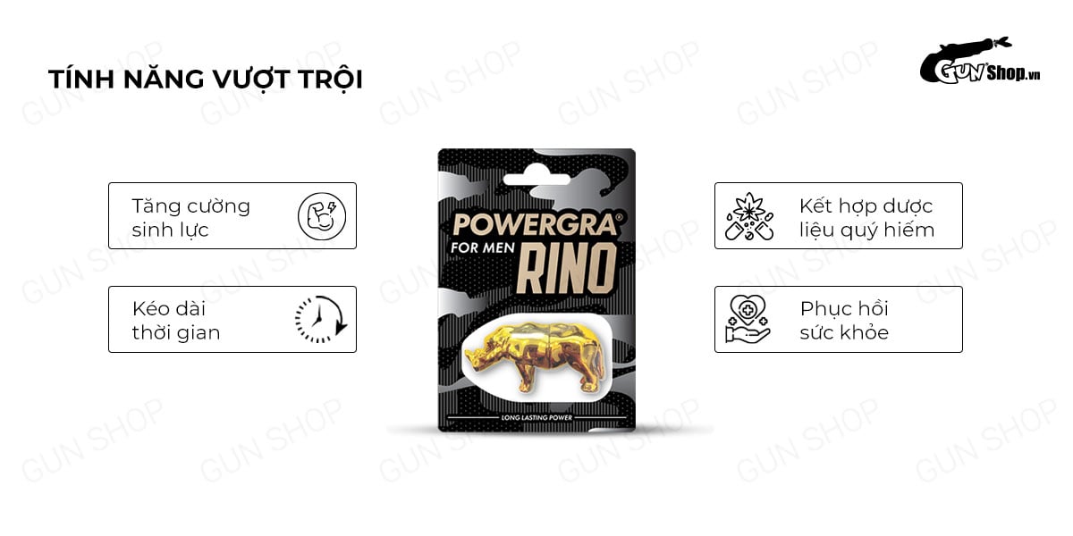 Đánh giá Viên uống phục hồi sinh lý kéo dài thời gian Powergra For Men Rino - Vỉ 1 viên giá sỉ Đánh giá Viên uống phục hồi sinh lý kéo dài thời gian Powergra For Men Rino - Vỉ 1 viên giá sỉ
