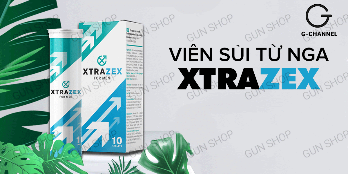 Sỉ Viên sủi hỗ trợ cương dương tăng cường sinh lý Xtrazex - Hộp 10 viên tốt nhất Sỉ Viên sủi hỗ trợ cương dương tăng cường sinh lý Xtrazex - Hộp 10 viên tốt nhất