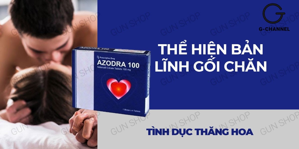 Phân phối Viên uống hỗ trợ cương dương tăng cường sinh lý Azodra 100mg - Hộp 4 viên nhập khẩu Phân phối Viên uống hỗ trợ cương dương tăng cường sinh lý Azodra 100mg - Hộp 4 viên nhập khẩu