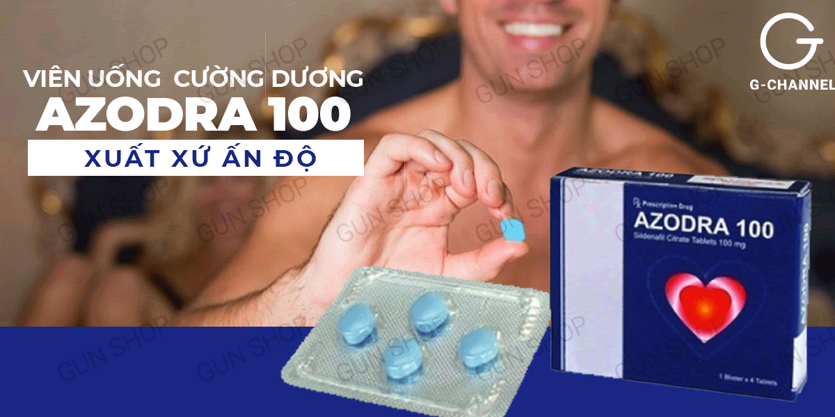 Phân phối Viên uống hỗ trợ cương dương tăng cường sinh lý Azodra 100mg - Hộp 4 viên nhập khẩu Phân phối Viên uống hỗ trợ cương dương tăng cường sinh lý Azodra 100mg - Hộp 4 viên nhập khẩu